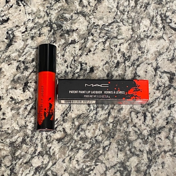 MAC Paint Lip Lacquer in Red Enamel #590 - Picture 2 of 5